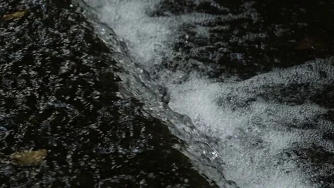 Spring water flowing in slow motion 스톡 동영상 85391811