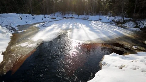 Spring Water Vídeo Stock 125995164