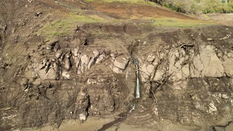 Spring water waterfall Stock Footage 228875913