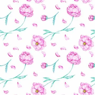 Spring watercolor wallpaper Stock Illustration
