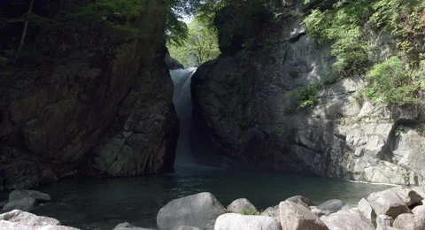 Spring waterfall, 4k color graded (4000x2160) Stock Footage 50131039