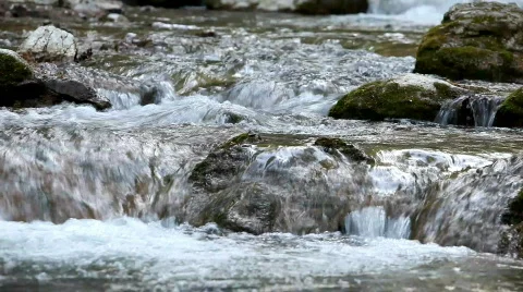 Spring waterfall Stock Footage 756197