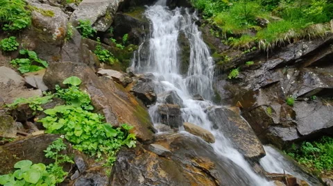 Spring waterfall 库存影片 48115299