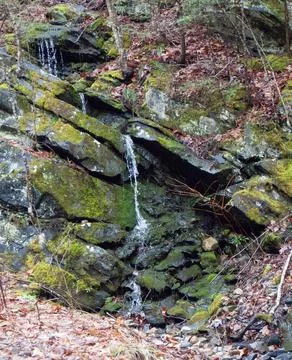 Spring waterfall Stock Photos