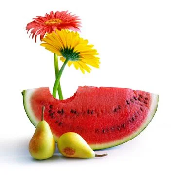 Spring watermelon Stock Photos