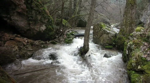 Spring waters in full force Stock Footage 677416