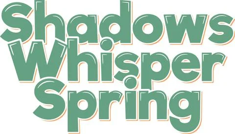 Spring Whispers Lettering Vector Design Stock Illustration