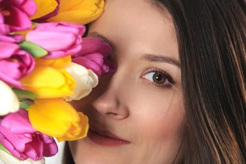 Spring woman Foto stock