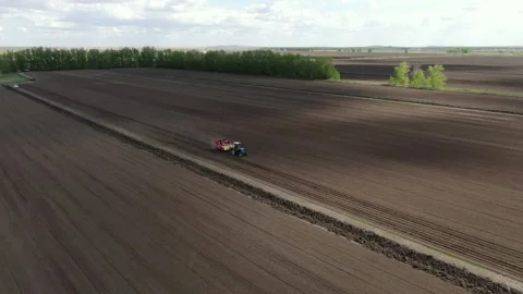 Spring Work On Agricultural Fields Stock Footage 231705236