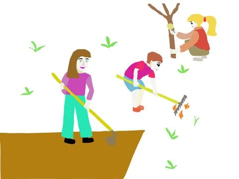 Spring Works Stock Illustration