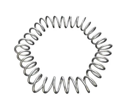 Spring wrapped in a rhombus Stock Illustration