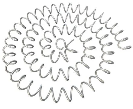 Spring wrapped in a spiral Stock Illustration