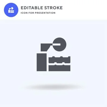 Springboard icon vector, filled flat sign, solid pictogram isolated on white Stock Illustration