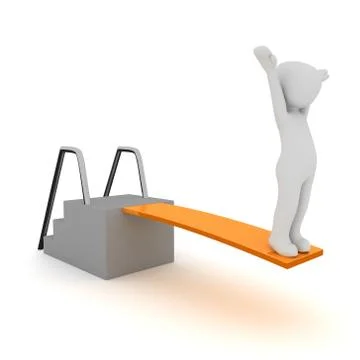 Springboard Stock Illustration