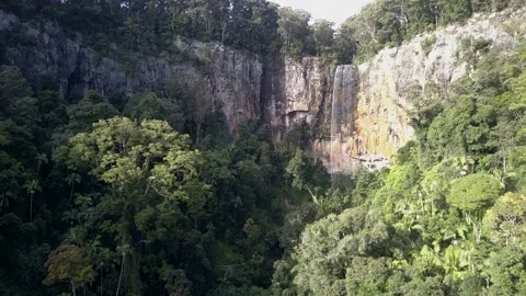 Springbrook National Park Purlingbrook Falls 2 Stock Footage 155083997