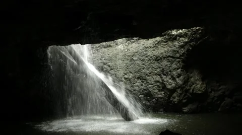 Springbrook Waterfall Vídeo Stock 45440853
