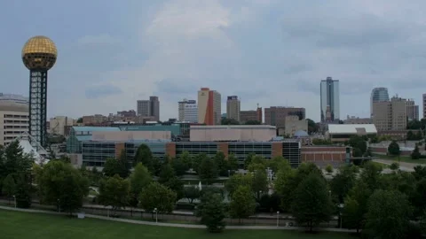 Springfield Missouri Skyline Panoramic View with the Golden Globe Stock Footage 311491685