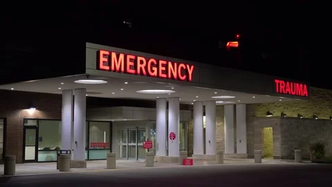 SPRINGFIELD, MO - 2023 - Good establishing shot of a generic modern hospital Stock Footage 264609782