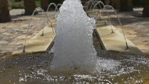 Springing water from the depth Video stock 72372415