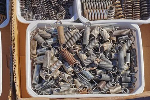 Springs in box Stock Photos