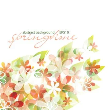 Springtime - abstract flower background, EPS10 Stock Illustration