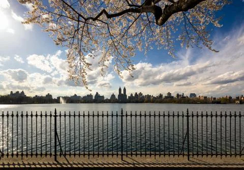 Springtime in Central Park and the Upper West Side, New York Stock Photos