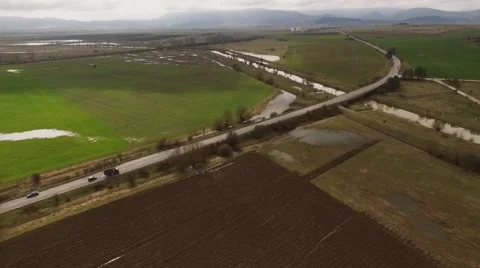 Springtime country landscape Stock Footage 61401295