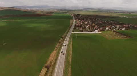 Springtime country landscape Stock Footage 61402234