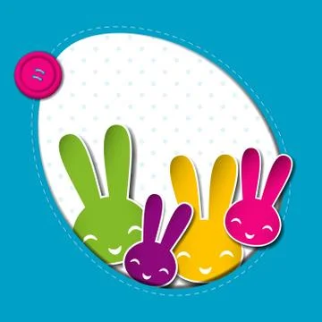 Springtime easter holiday background Stock Illustration