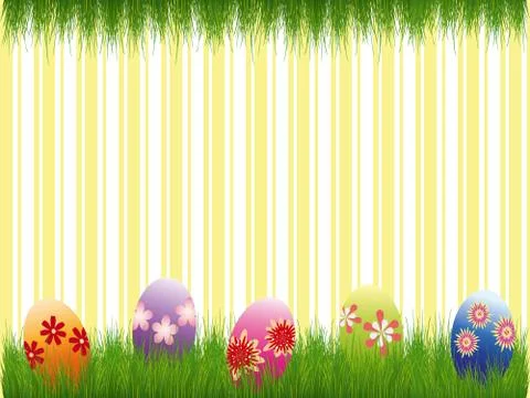 Springtime easter holiday wallpaper Stock Illustration