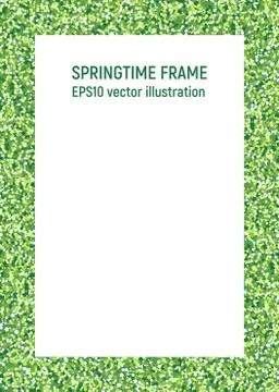 Springtime frame. Illustrazione stock