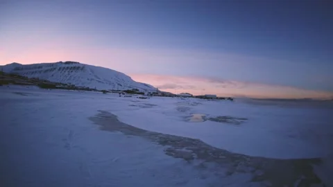 Springtime in Longyearbyen Stock Footage 276105247