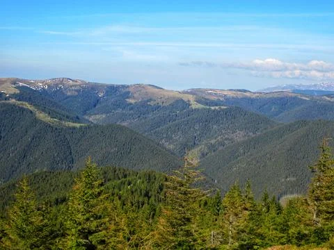 Springtime Mountainscape Stock Photos