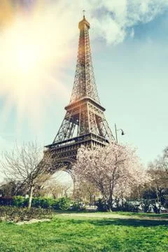 Springtime in Paris Stock Photos
