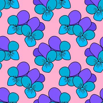 Springtime seamless background print. repeat pattern background design Stock Illustration