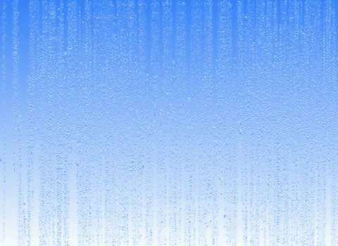 Springtime wallpaper, rainy effect on glass Stock Illustration