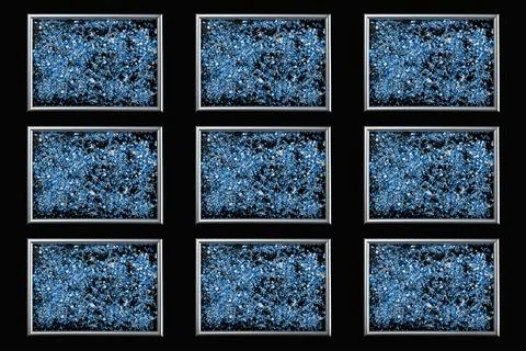 Sprinking from sweets placed in frame. Stock Photos