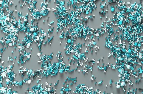 Sprinking from sweets scattered in the background. Foto stock