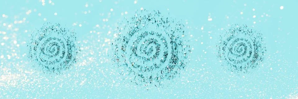 Sprinking from sweets scattered into circle. Stock Photos