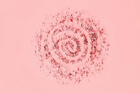 Sprinking from sweets scattered into circle. Stock Photos