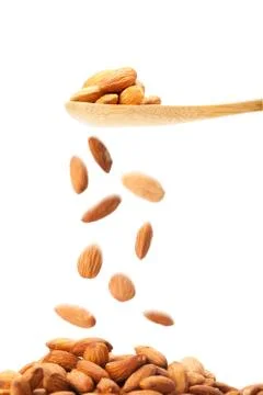 Sprinkle Almonds seed Stock Photos