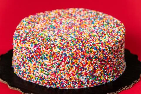 Sprinkle Cake Stock Photos