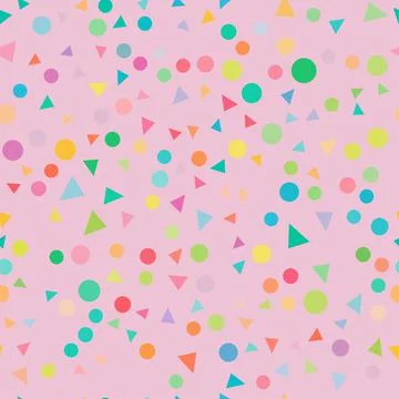 Sprinkle Cupcake Topping. Seamless Pattern Stock Illustration