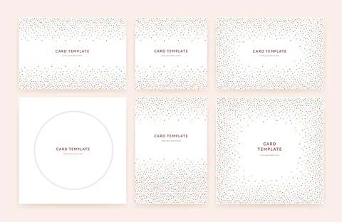 Sprinkle pattern. Vector colorful illustration set. Banner or card template. 스톡 일러스트
