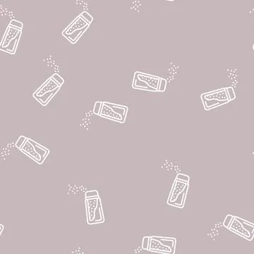 Sprinkle pepper line seamless pattern Stock Illustration