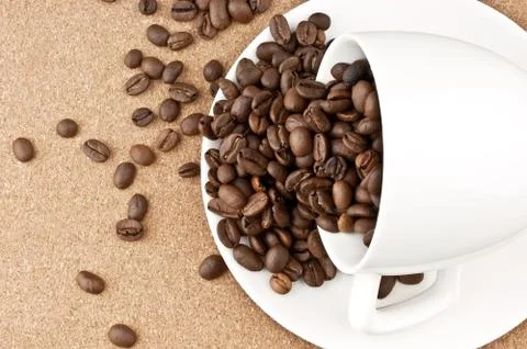 Sprinkled cup of coffee Stock Photos