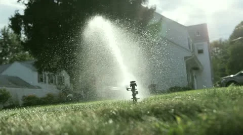 Sprinkler 10 Stock Footage 12392117