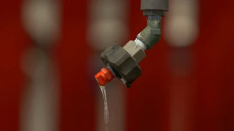 Sprinkler Dripping Water Video stock 102396811