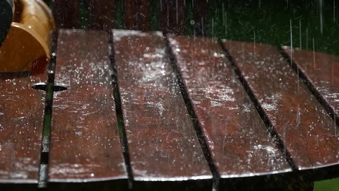 Sprinkler on garden table - Slow motion - Close up shot 動画素材 106034475