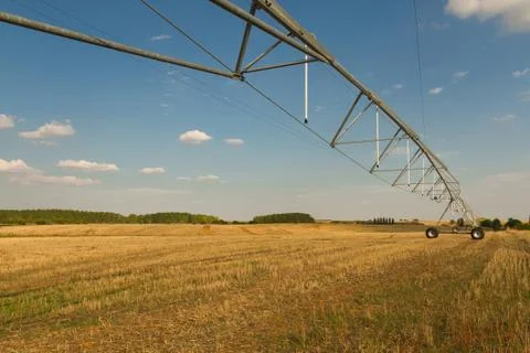 Sprinkler Irrigation System Foto stock
